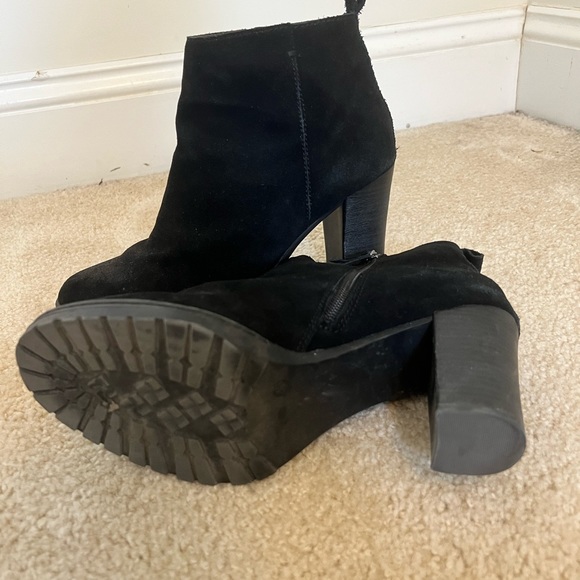 Caslon 3” Heel Black Suede Boots - Picture 2 of 2